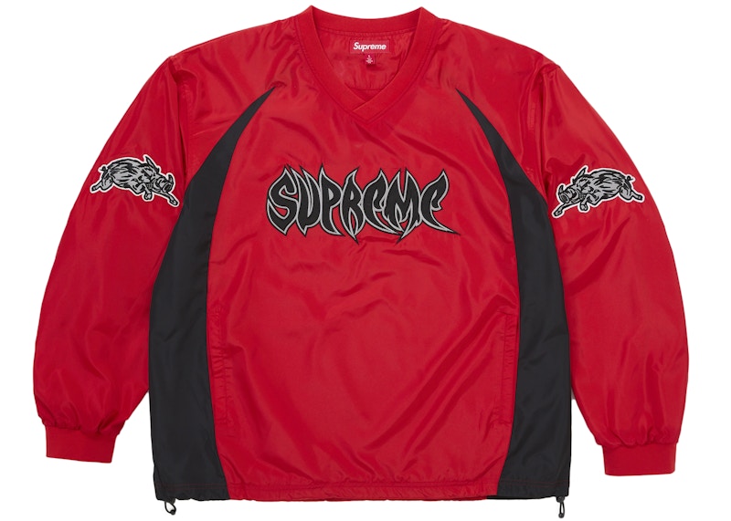 Supreme Warthog Warm Up Pullover Red メンズ - FW25 - JP