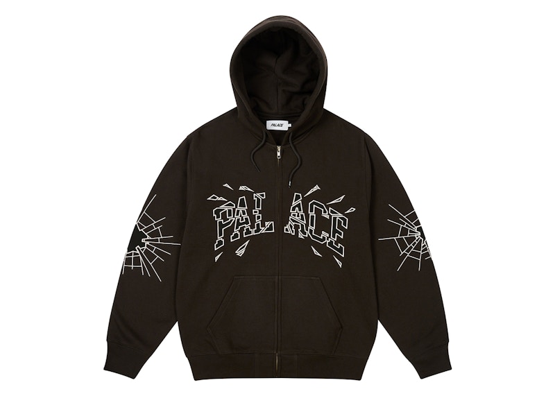 Palace Shatter Zip Hood Black Men's - FW24 - US