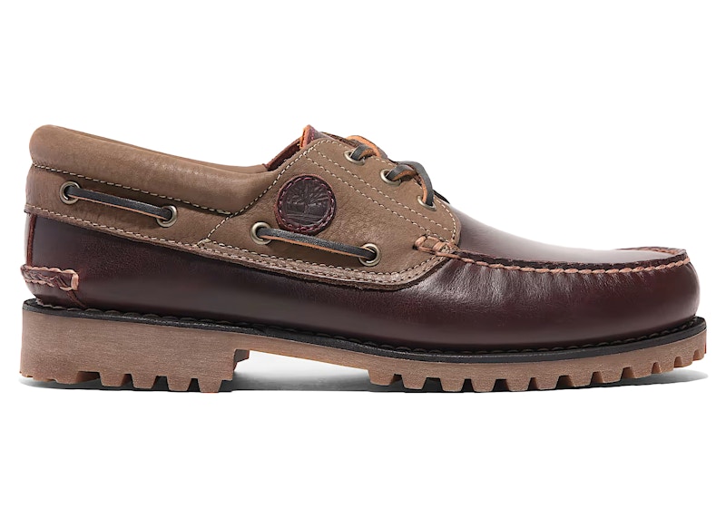 Timberland 3-Eye Lug Handsewn Boat Shoe Root Beer Men's - TB0A2PDQ