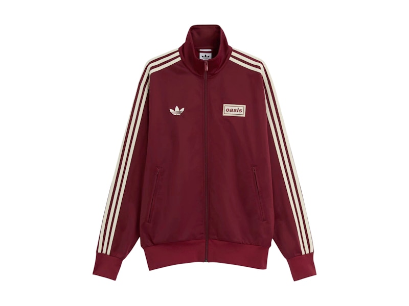 adidas x Oasis Tour Firebird Track Top Noble Maroon Men's - SS25 - GB