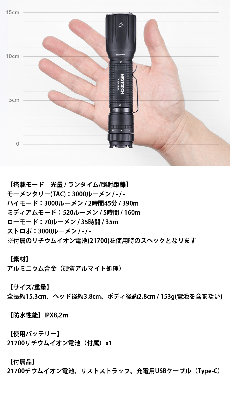 ミリタリーショップ専門店 SWAT | NEXTORCH（ネクストーチ） TA30C MAX