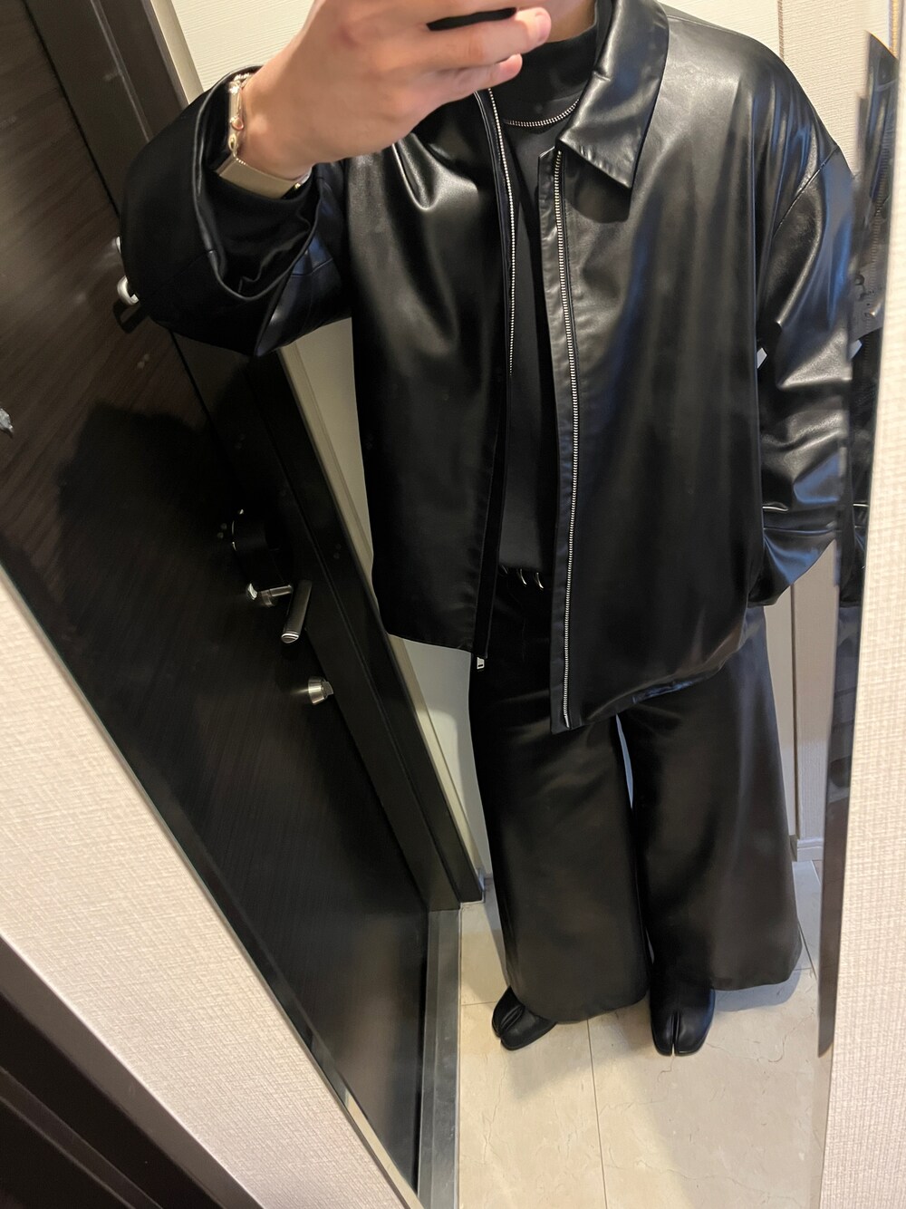 MB別注】WATER REPELLENT LEATHER RIDERS JACKET / 撥水ラムレザー