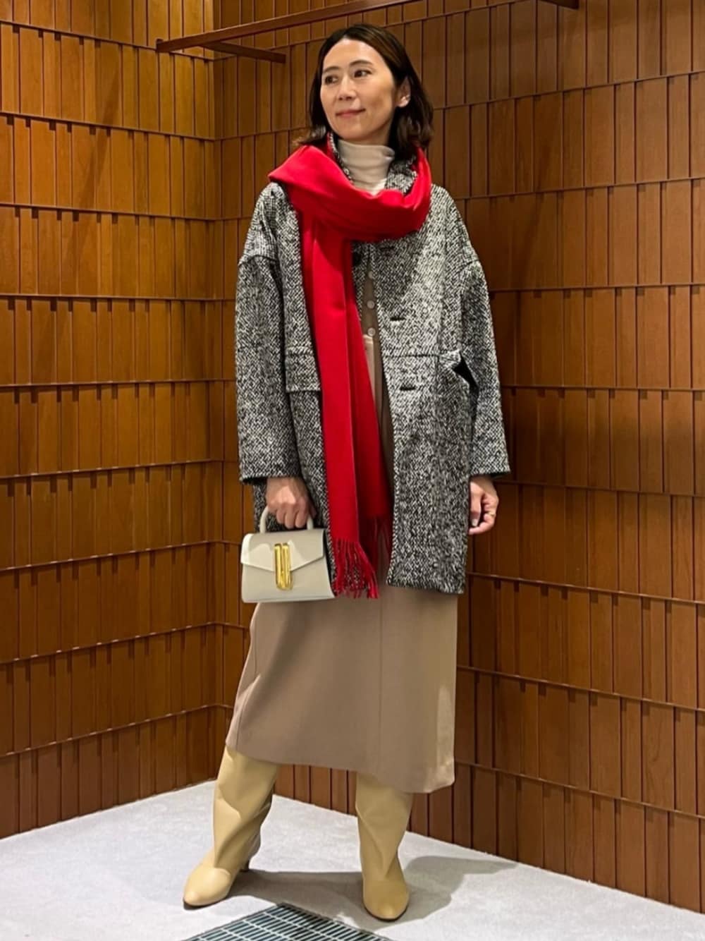 MACPHEE（マカフィー）の「ブロークンツイード オーバーサイズドコート