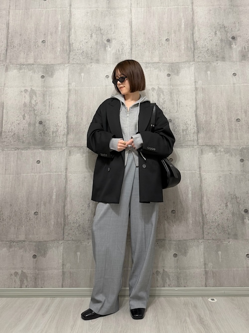 UNISEX》Wool Mix Prime-Over Peaked Lapel Double Tailored Jacket