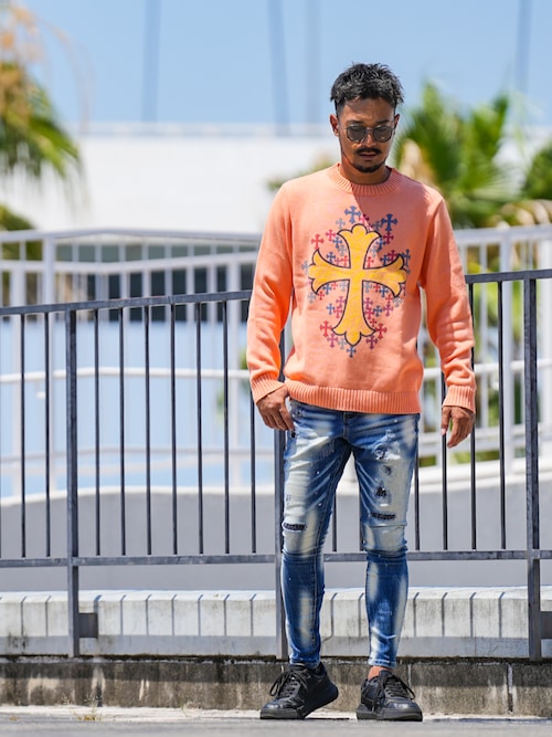 RTEGマルチプルクロスニット（ニット/セーター）｜adamsJUGGLER