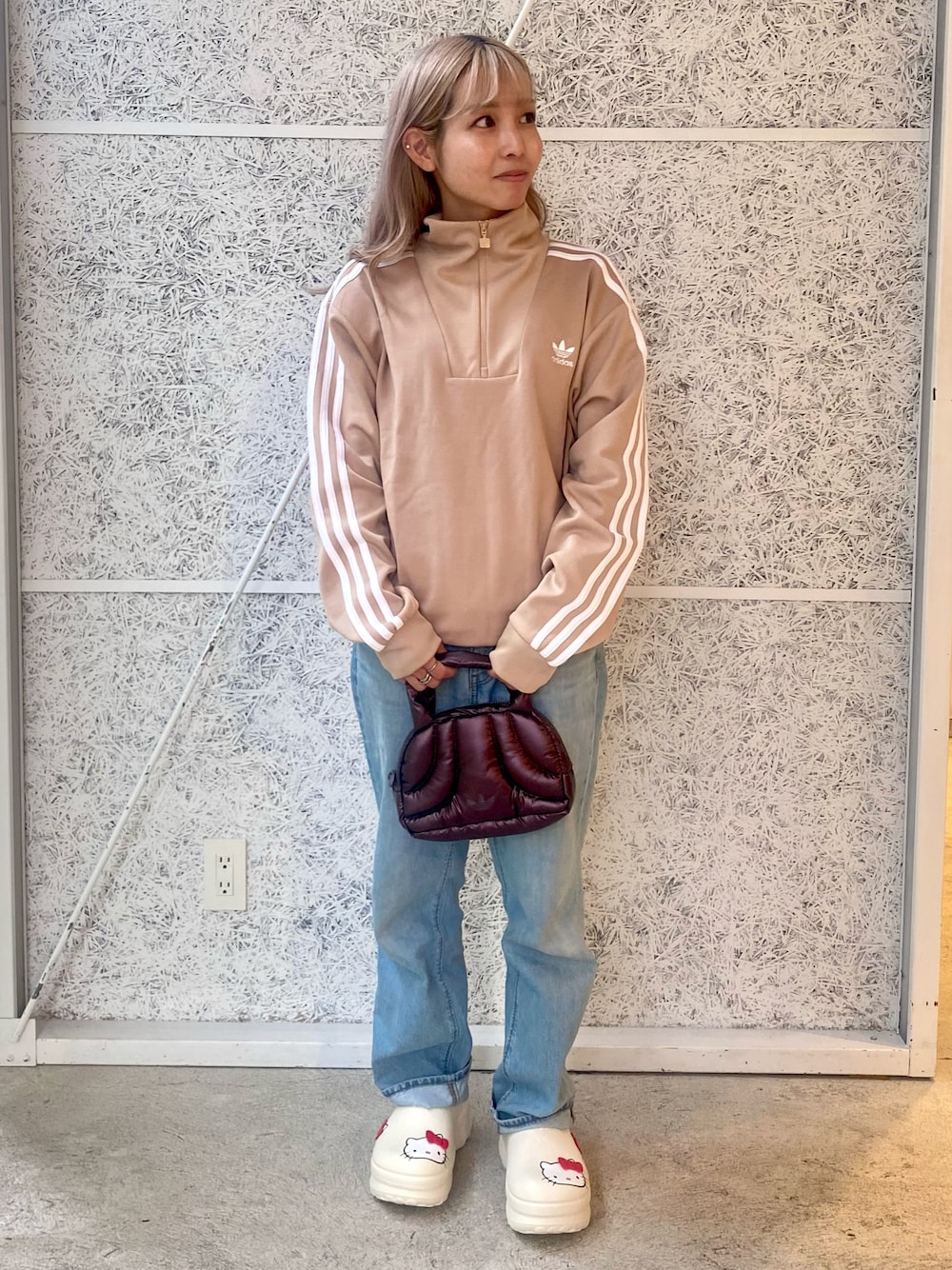 アディカラー ファンネルネックトラックトップ（ジャージ）、ミニ