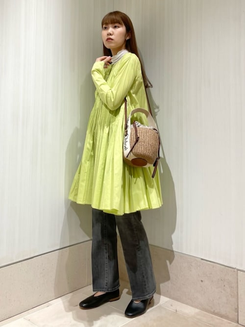 セール】【別注】Merlette MARTEL PLEATED ギャザーワンピース