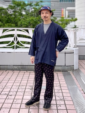 Needlesのアイテムを使った「作務衣」の人気ファッション