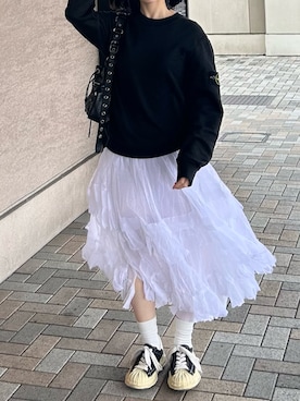 COMME des GARCONSのスカート（ホワイト系）を使った人気ファッション