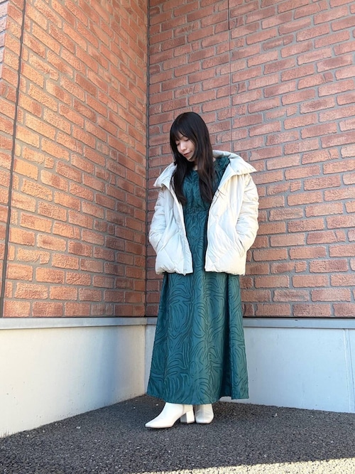 セール】ジャガードロングスリーブワンピース（ワンピース）｜ITEMS