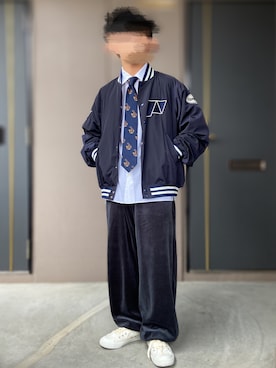 スタジャンを使った「nautica」のメンズ人気ファッション