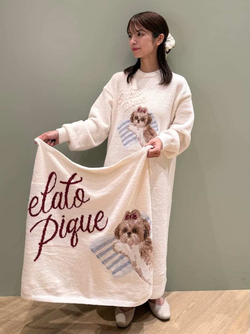 セール】シーズ―ジャガードワンピース（ルームウェア/パジャマ