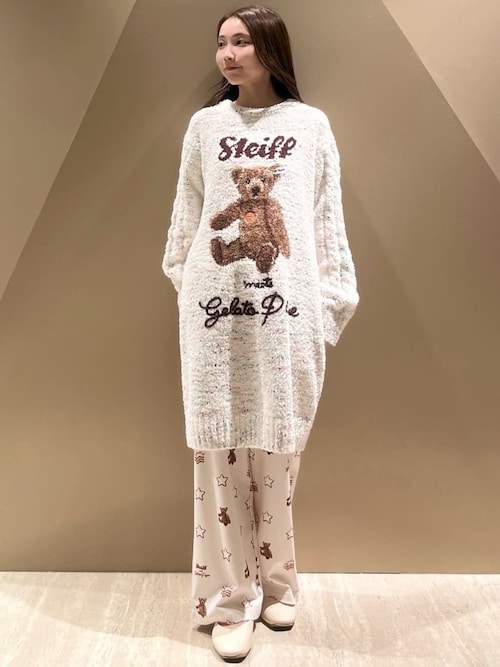 セール】【Steiff】パウダーネップジャガードワンピース（ルームウェア