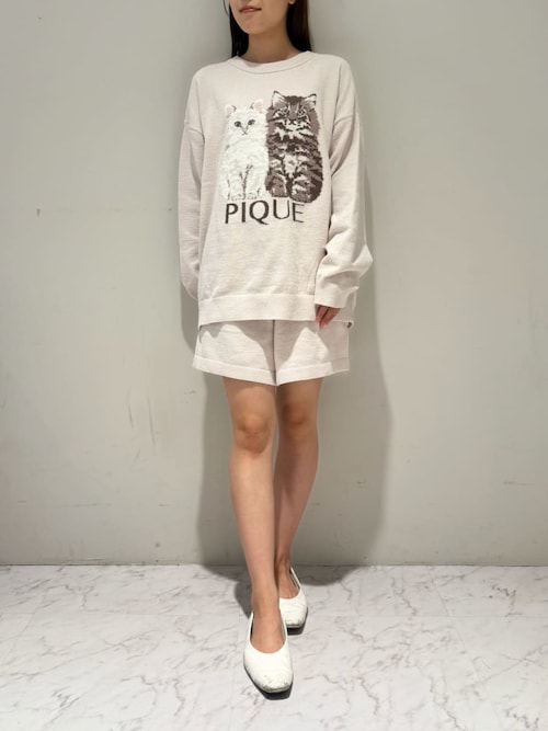 セール】ツインズキャットジャガードプルオーバー（ルームウェア