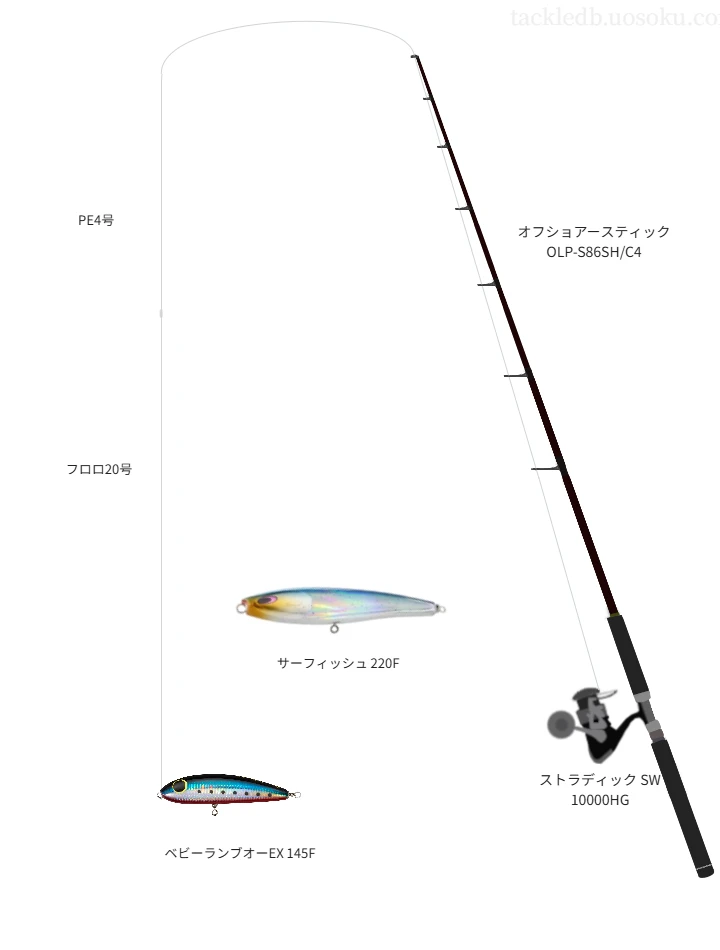 ベビーランブオーEX 145Fを使いこなすタックル【仮想インプレ】 | 魚速