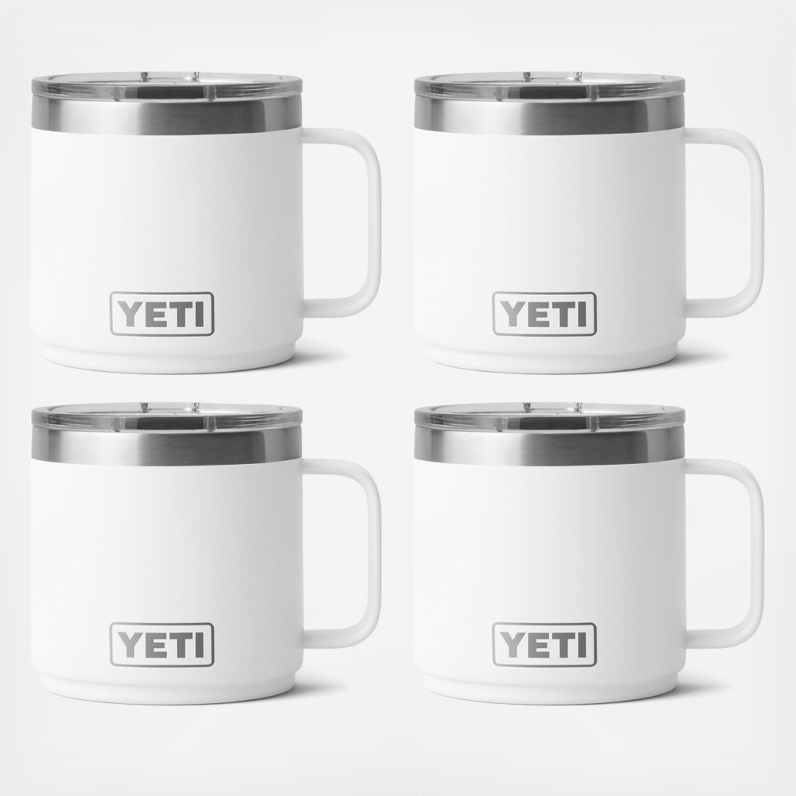 YETI, Rambler 14 oz. Stackable Mug with Magslider Lid, Set of 4 | Zola