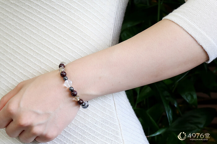 四神獣・ルチルクォーツ・ガーネット ブレスレット ｜ 天然石通販の4976堂