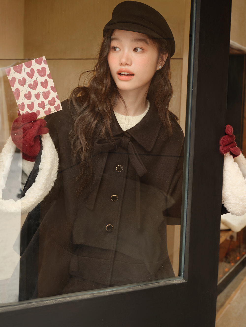 リボンタイミドル丈コート – KUOSE.com