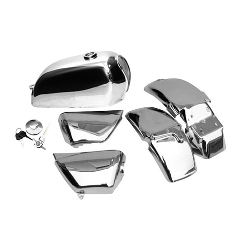 ca0251 エイプ用 外装5点セット メッキタンク - バイク