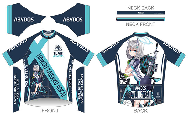 ブルーアーカイブ サイクルジャージ[シロコ ライディングVer.] S