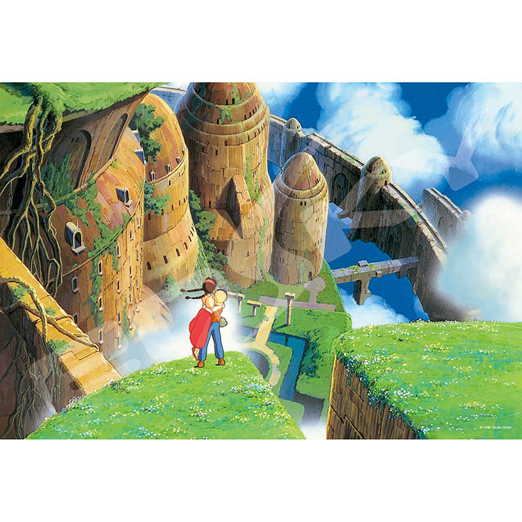 ジグソーパズル 天空の城ラピュタ 降り立つ二人 300ピース (完成サイズ