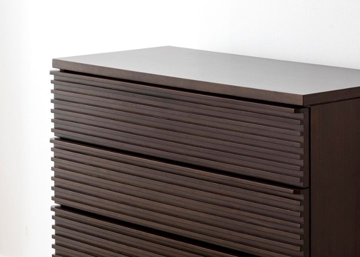 ルーバー・キャビネットv02 850 L ～チェスト～波から着想を得た横