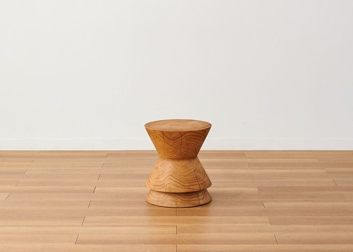 DIAVOLO STOOL (NATURAL)～オブジェのようなユニークなフォルム～ | a