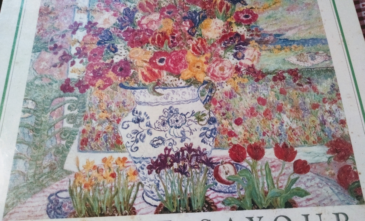 未開封 希少 レスリー・セイヤー 緑のイスと花 ジグソーパズル 1020ピース