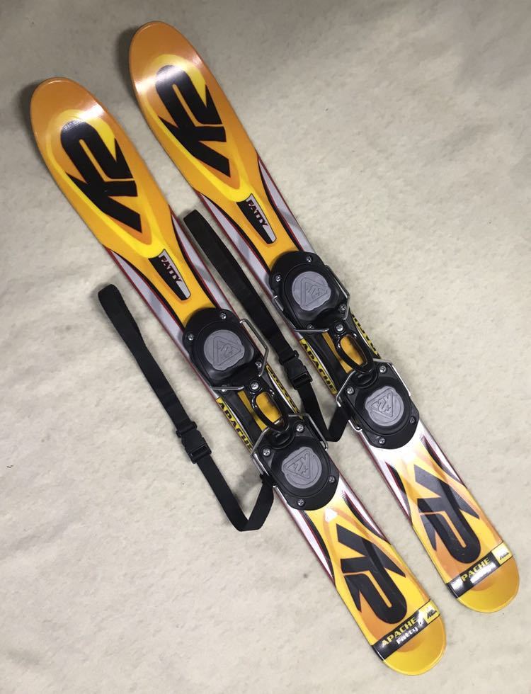 美品】K2 APACHE FATTY 88cm ショートスキー イエロー 美品】K2 APACHE