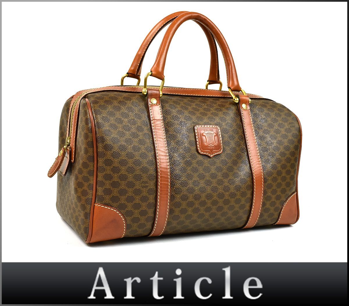 CELINE OLD ボストンバッグ マカダム柄 PVC 【公式通販】