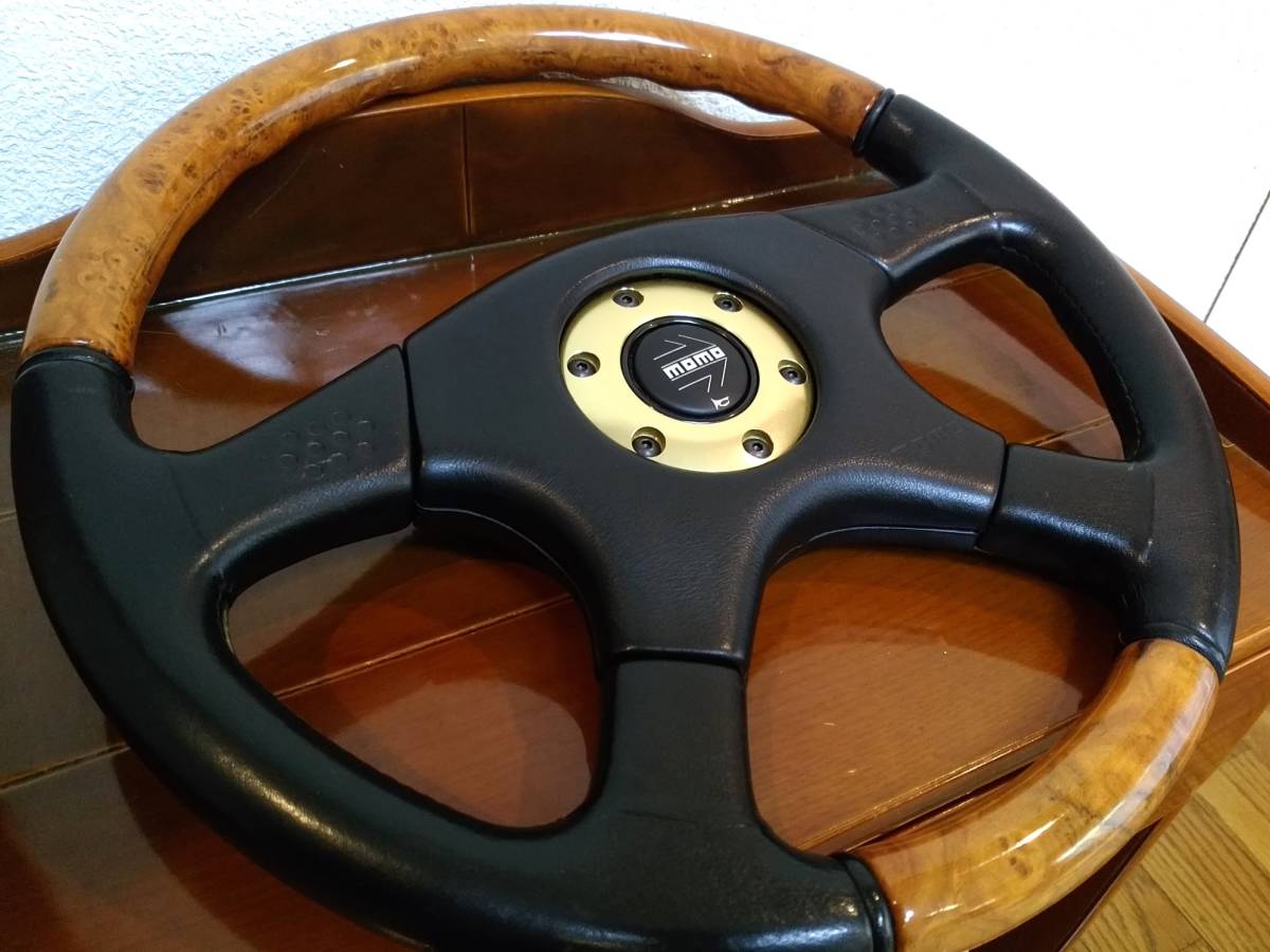 MOMOオリンピック3 REGAL(リーネルレザーウッドマホガニー)廃盤・激レア