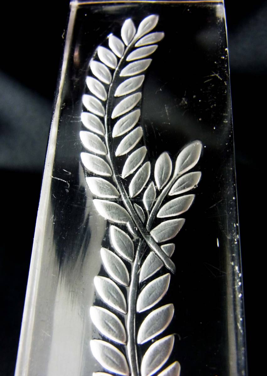 LALIQUE ラリック Hortense ナイフレスト 箸置き 1点 稲穂 オリーブの