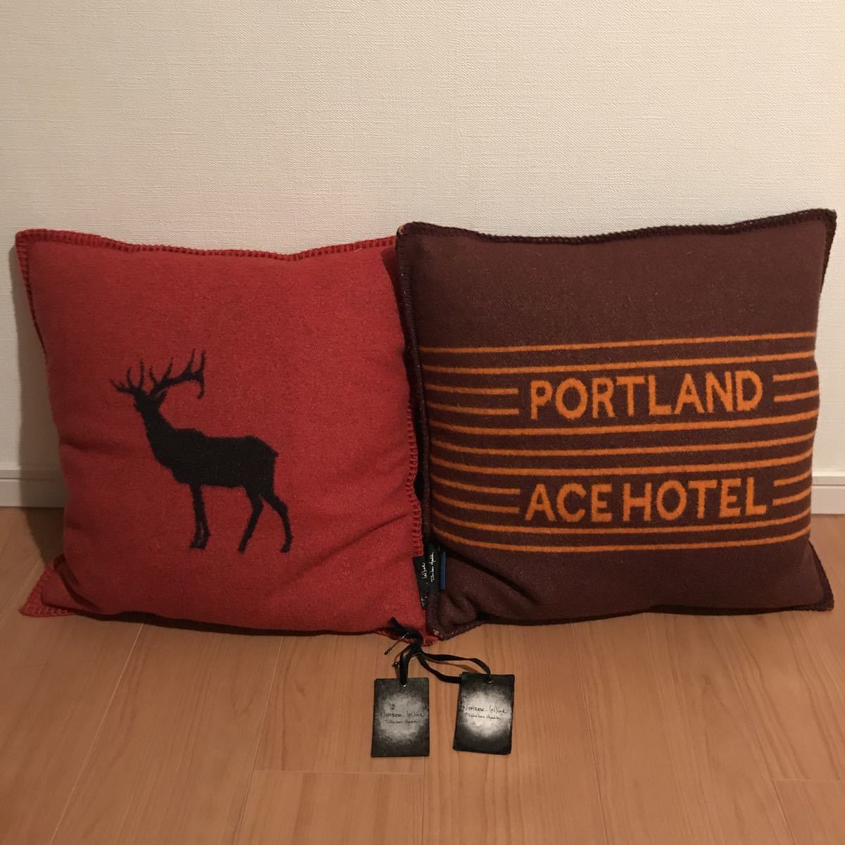 中古】NUMBER(N)INE ×PENDLETON×ACEHOTELコラボクッション2個セット