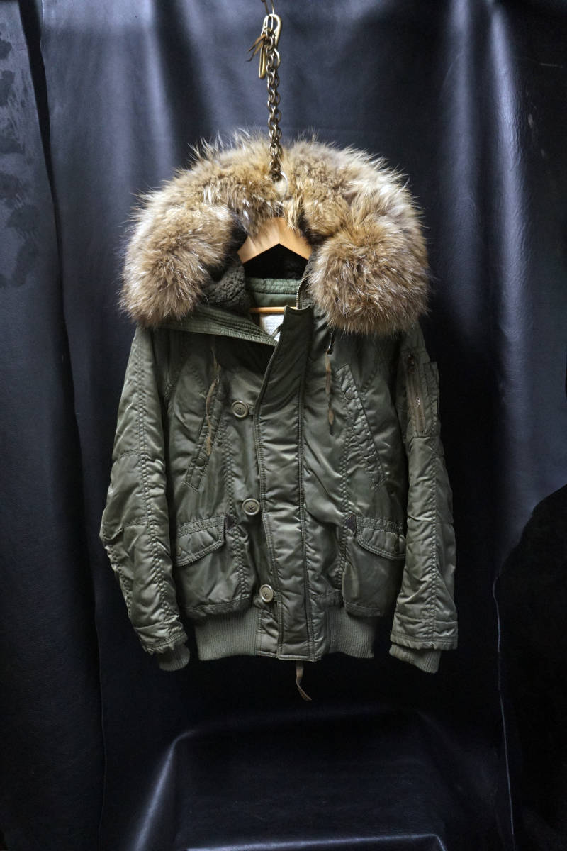 モッズコート goa モッズコート 値下げします ラクーンファー付き 三色