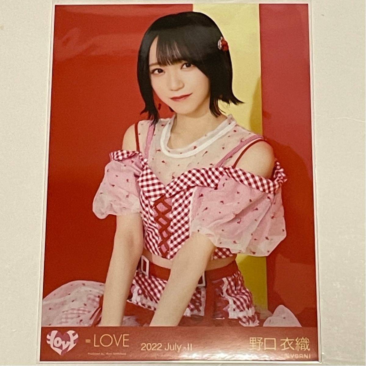 野口衣織 直筆 イコラブ 生写真 魔法少女 野口衣織 直筆 生写真