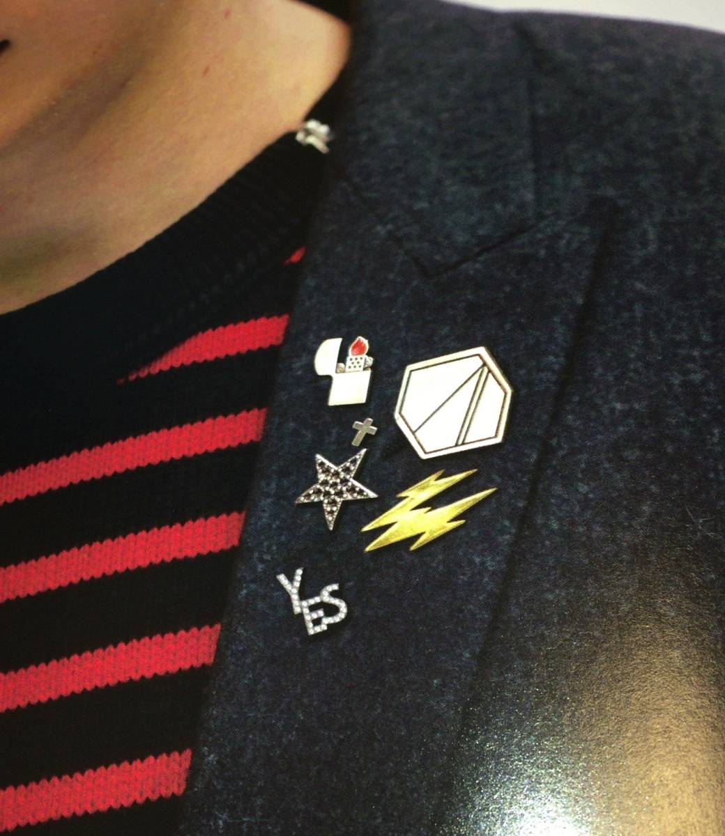 SAINT LAURENT PARIS 15AW ピンバッジセット