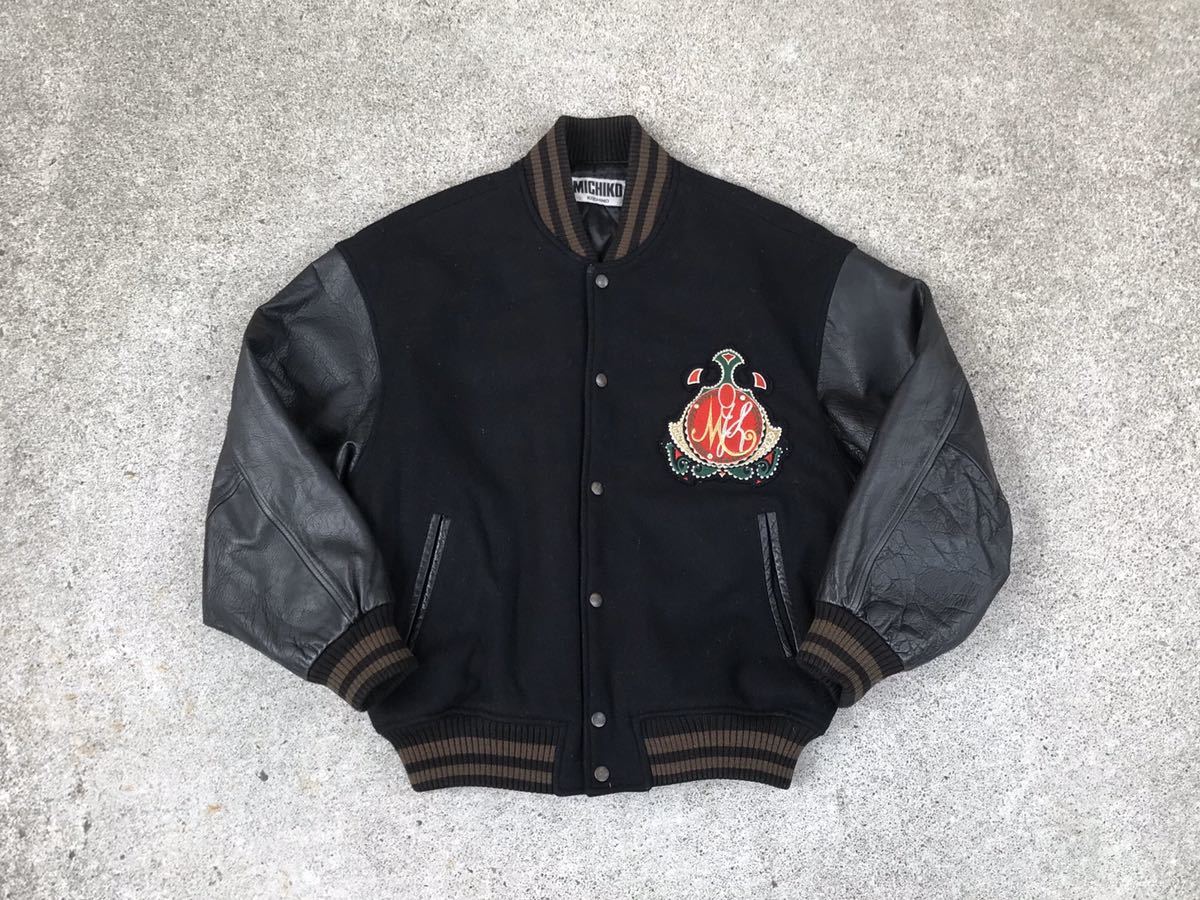 KOSHINO MICHIKO london 本革 レザー スタジャン ブルゾン ミチコ