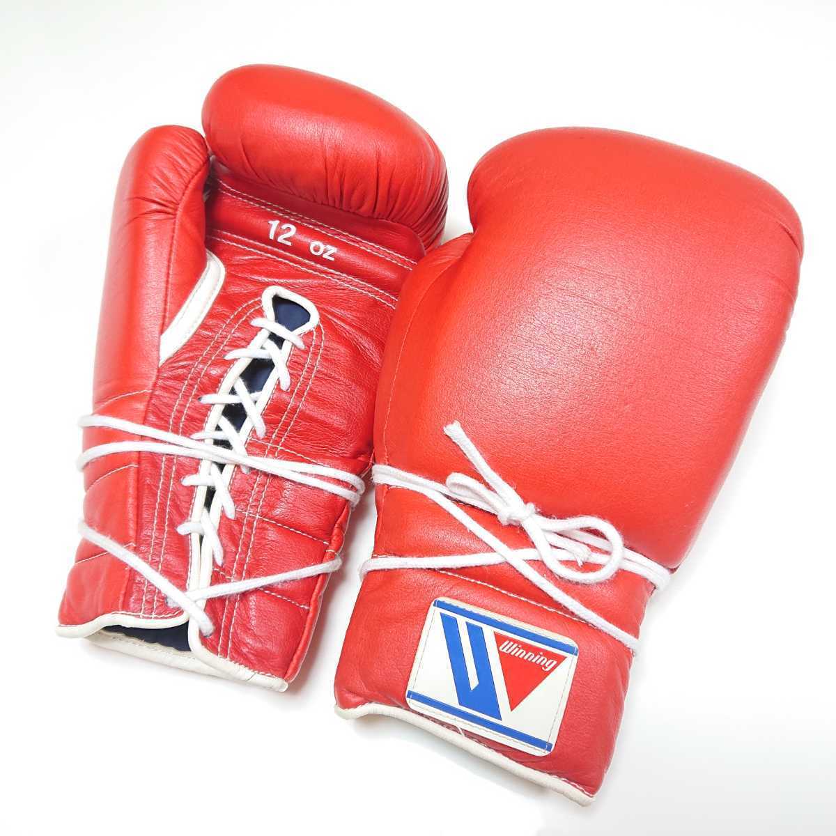 Winning ボクシンググローブ 10 oz 赤 ソフトタイプ Winning
