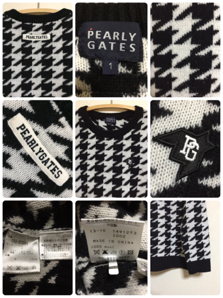 良品】【美品】 PEARLY GATES GOLF パーリーゲイツ ゴルフ ニット