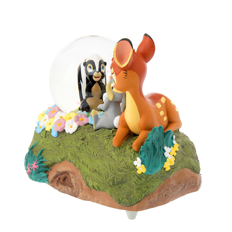 ディズニー バンビ スノーグローブ オルゴール 置き物 レア ディズニー