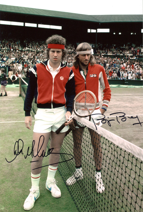 ビョルン・ボルグ 直筆サインフォト/写真 テニス Bjorn Borg テニス