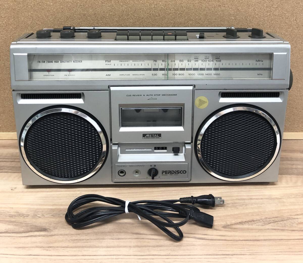 ジャンク品 日立 FM/AM ステレオカセットレコーダー TRK-4600M 【公式