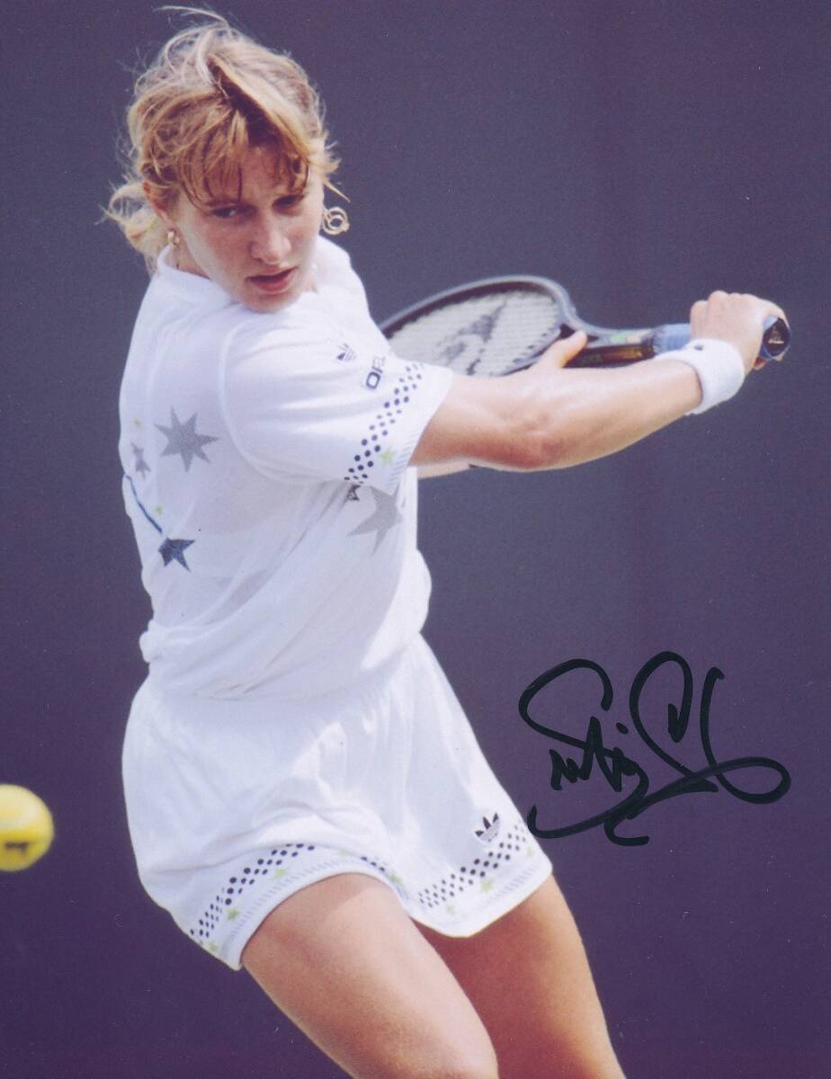 テニス 女王 シュテフィ・グラフ 証明書付き 直筆サイン入りフォト