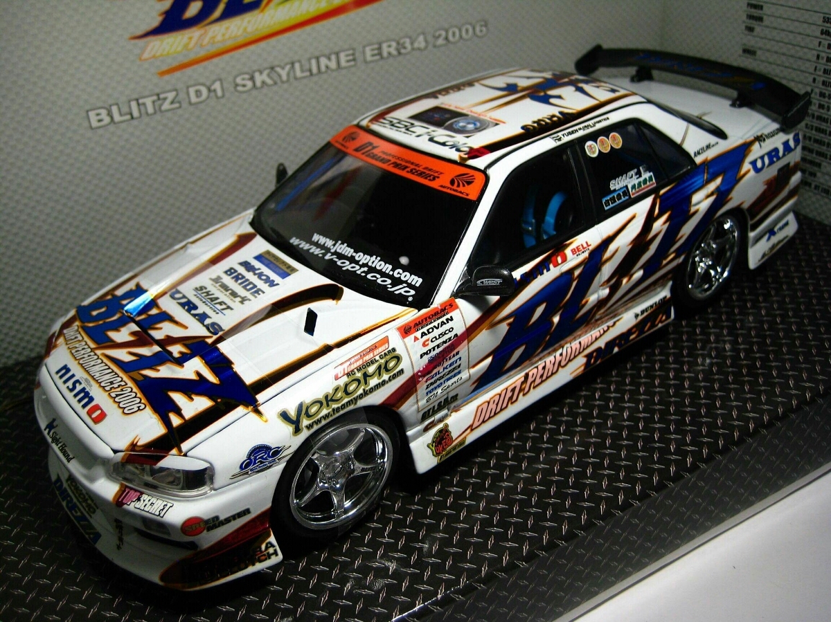 ホットワークス 1/24 ブリッツ D1 スカイライン ER34 2006仕様