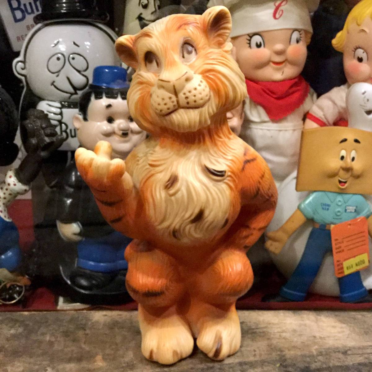 稀少】エッソタイガー貯金箱＆トレイセット(ヴィンテージ) 稀少