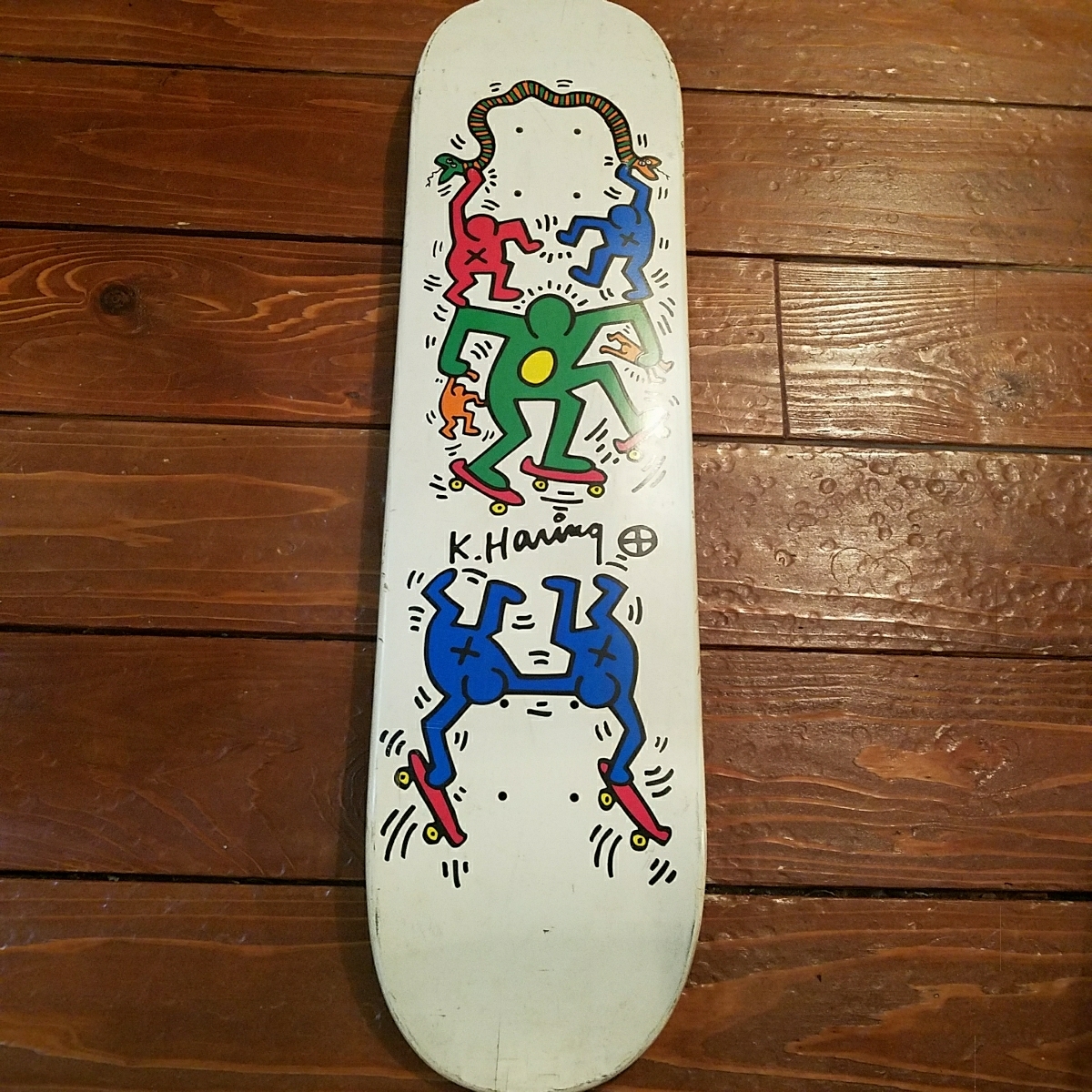 中古】キースヘリング スケボーデッキ レア コレクション インテリア