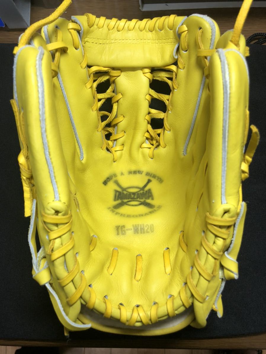 タマザワ 両手投げ 軟式グローブ TG-WH20イエロー 左右 TAMAZAWA
