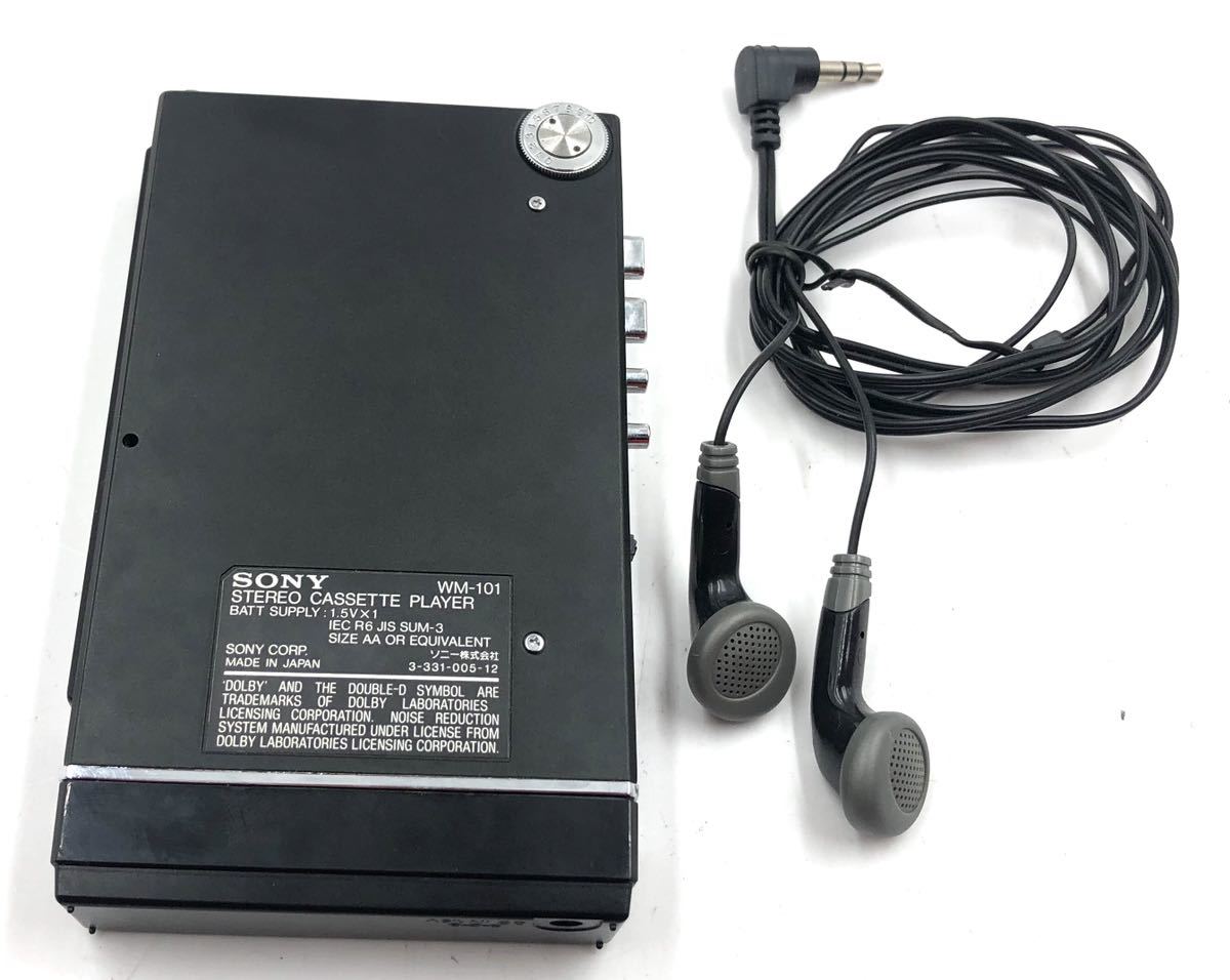 希少 動作未確認 SONY WM-101 ステレオカセットプレーヤー 希少 動作