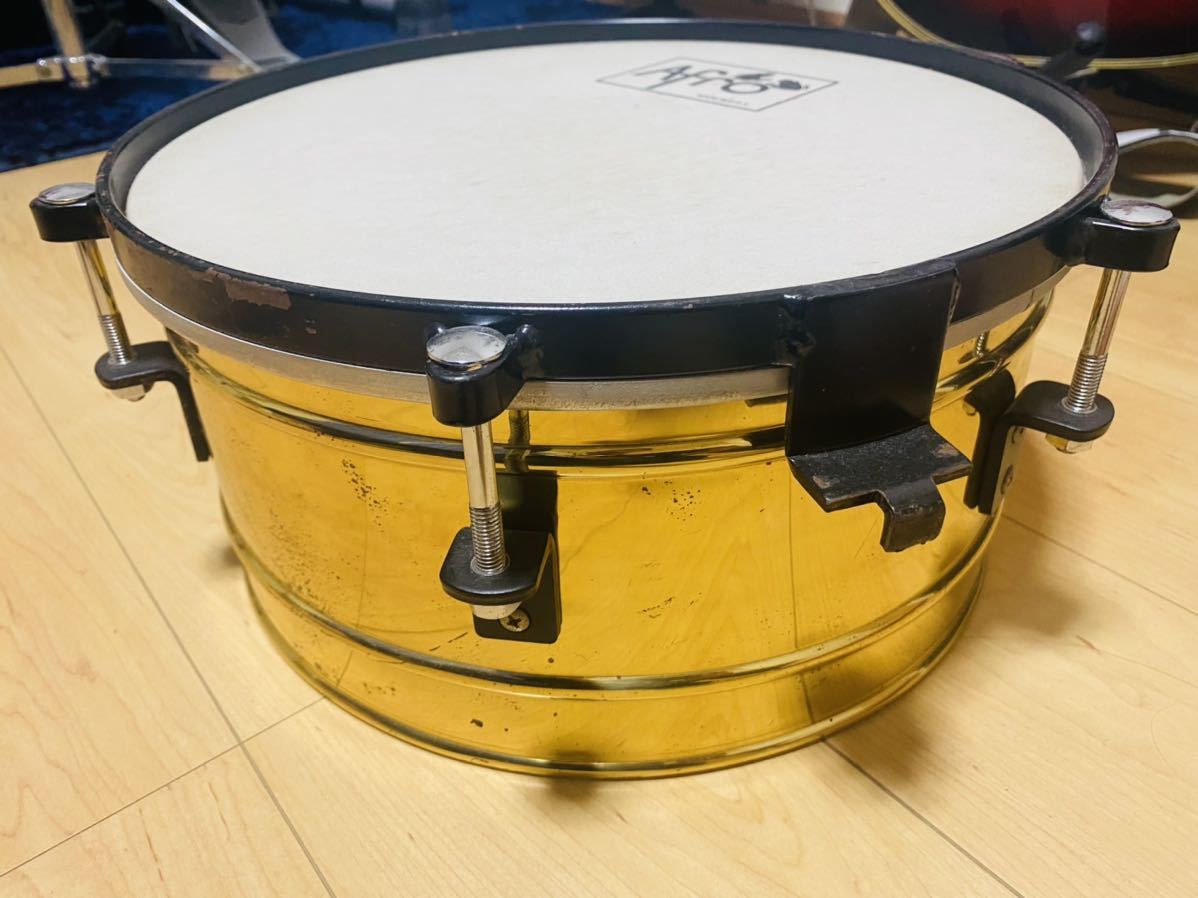 やや傷や汚れあり】アフロ ティンバレス 13インチ ラテン パーツ