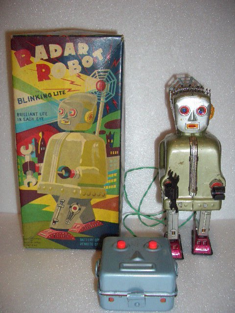 ☆希少！ 1950年代 野村トーイ レーダー ロボット 可動品！ 新品電池付